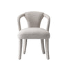 Fauteuil Palmer style milieu du siecle moderne en tweed rembourre, coloris Silver Lining