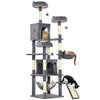 76\" Cat Tree, Large Cat Tower for Indoor Cats, Dark Grey