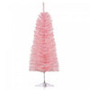 Homcom Sapin De Noel Artificiel En Forme De Crayon De 4 Pieds Avec 188 Pointes De Branche
