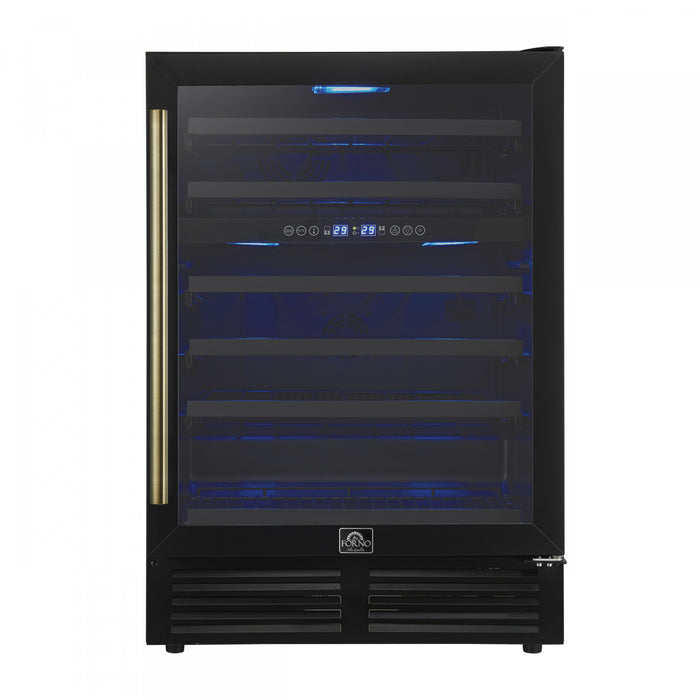 Refroidisseur a vin Bacchino de 24\",noir, capacite de 51 bouteilles,encastrable ou autonome-FWCDR6634-24BLK