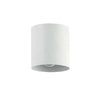 Plafonnier affleuré Theron de Dainolite avec fini blanc mat et 1 ampoule