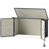 Outsunny Remise A Poubelle Avec Portes Verrouillables, Couvercle Ouvrable