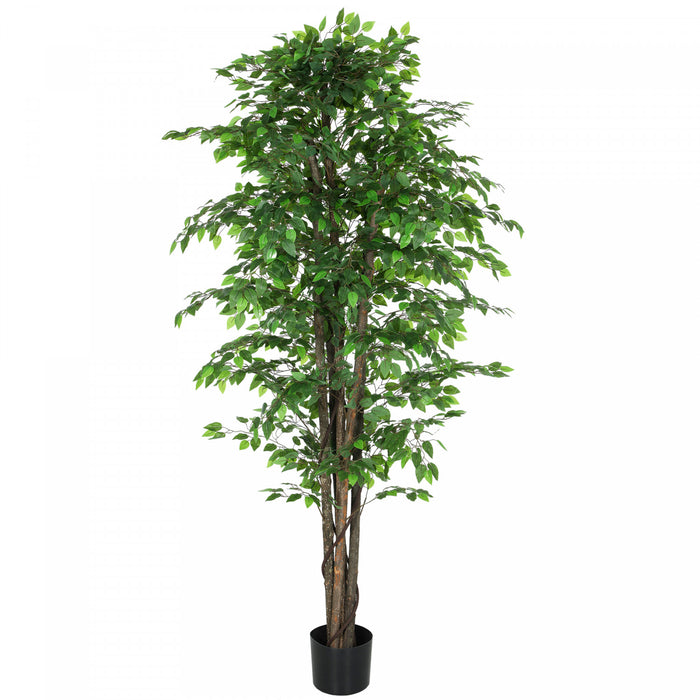 HOMCOM Arbre artificiel de 8pi, pour decoration de maison ou de bureau