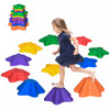 Outsunny 11 Pcs Pierres D'equilibre Pour Enfants, 11 Pieces De Course D'obstacles Antiderapantes De Style Etoile De Mer, Blocs D'equilibre Empilables Pour La Coordination Et L'equilibre