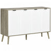 HOMCOM Armoire de rangement buffet armoire d'appoint etageres reglables
