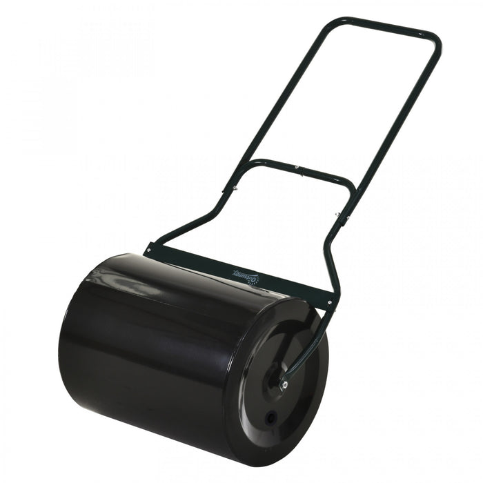 Outsunny Lawn Roller Push Tow Eau Sable Rempli 60L Equipement Manuel Push