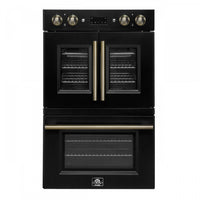 Four mural electrique double Asti 30 pouces, noir, 7,36 pi³ - FBOEL1340-30BLK