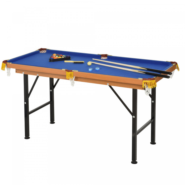 Soozier Table de Billard Miniature 55\", Pliable, Bleu