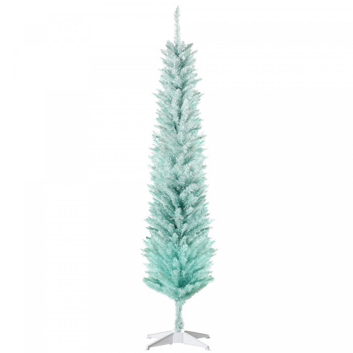 Homcom Arbre De Noel Artificiel Fin De 6pi, Bleu Degrade