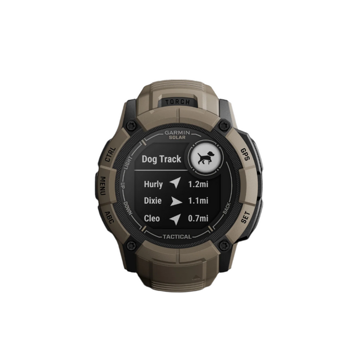 Garmin Instinct® 2x Solar Gps Montre Connectee - Suivi De La Sante Et De La Condition Physique Avec Gnss Multi-bande - Tan Coyote