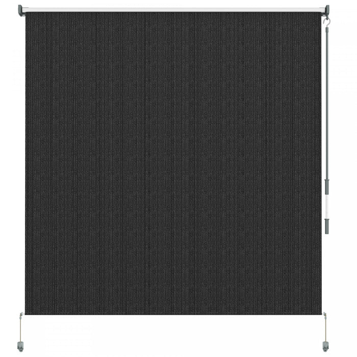 Outsunny Store Enrouleur Exterieur, Store De Porte Patio 6'x6', Noir