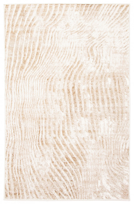 Carpette Kamala ivoire - 5 pi 0 po x 8 pi 0 po
