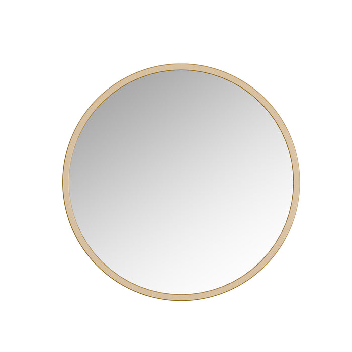 Joinery Miroir Rond Encadre de 28 Pouces Dore