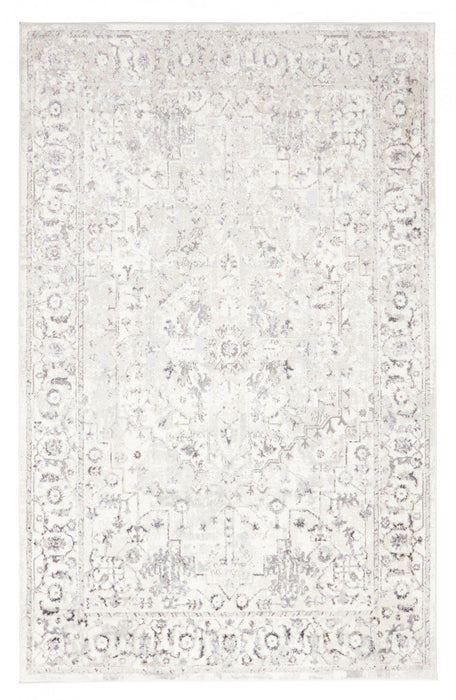 Tapis Traditionnel Mira 8'0\" x 10'0\" en Gris