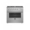 Cuisiniere a gaz Marco 36 pouces en acier inoxydable, 4,32 pi³ – FFSGS6277-36