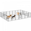 Parc pour chien 24 panneaux de 31.5\" pour petit, moyen chien