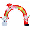 Outsunny Arche gonflable de Noel Outsunny de 10 pi avec lumieres LED