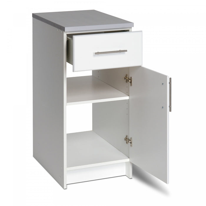 Armoire de plancher Elite de 16 po - blanche