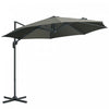 Outsunny Φ9.6' Parasol De Patio Decale Poteau En Aluminium Rotation A 360°