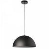 Petit luminaire suspendu Ofelia de Dainolite avec fini noir mat et 1 ampoule