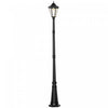 Outsunny Lampe Solaire De 8', Lampadaire D'exterieur En Aluminium Etanche