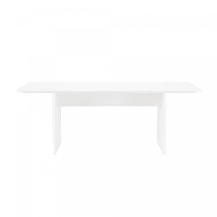 Table a manger Ella Modern 200 cm en blanc