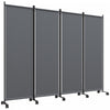 Outsunny Separateur De Piece, Ecran De Confidentialite Roulant 5.6pi, Gris