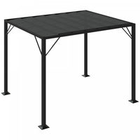 Outsunny Pergola Exterieure A Persiennes 9.5' X 8' En Aluminium Avec Toit En Maille Respirante Regla
