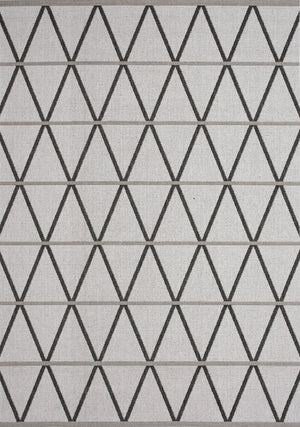 Carpette Jackson à motif de diamants pour l’intérieur et l'extérieur - 2 pi 8 po x 4 pi 3 po