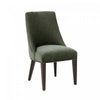 Beever Modern Chenille Wood Dining Chair in Forest Green - Set of 2 | Chaise de salle a manger moderne Beever en bois et chenille vert foret - Lot de 2
