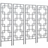 Outsunny Lot De 4 Treillis De Jardin 72\" Pour Roses, Vigne, Clematite