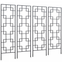Outsunny Lot De 4 Treillis De Jardin 72