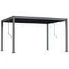 Outsunny Pergola A Persiennes 10' X 12' Toit Reglable Et Cadre En Aluminium