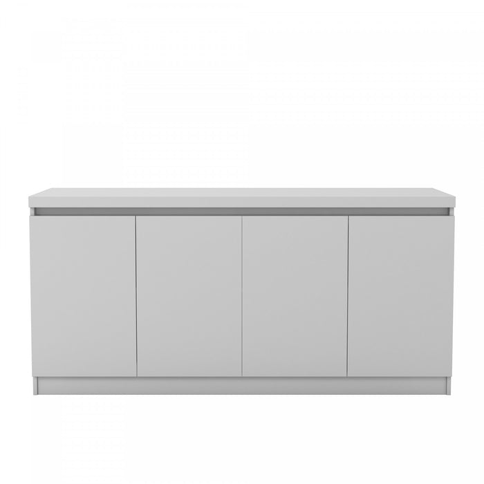 Buffet contemporain moderne viennois 62\" en blanc