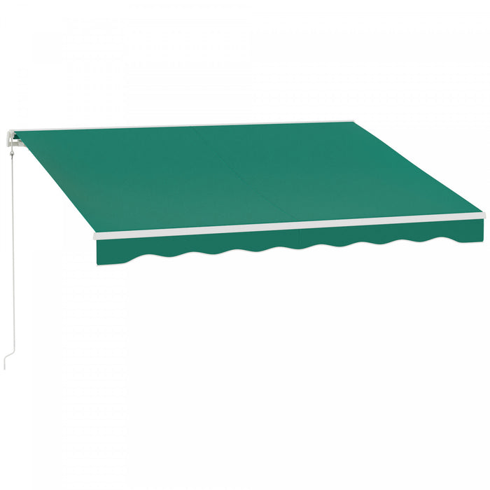 Outsunny Auvent Retractable Electrique 10' X 8' Avec Telecommande, Cafe