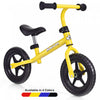 Honeyjoy Enfants Equilibre Velo Pas Pedale Velo D'entrainement W / Guidon Reglable Et Siege Jaune