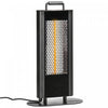 Outsunny Chauffe-terrasse Electrique Avec Eblouissement Ultra-faible Et 6 Reglages De Chaleur, Radiateur Infrarouge Autonome En Alliage D'aluminium De 1200w Avec Telecommande Infrarouge, Noir
