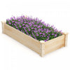 Costway Souleve Jardin Lit Sapin Bois Bois Carre Bois Planter Boite Pour Fleur Exterieur