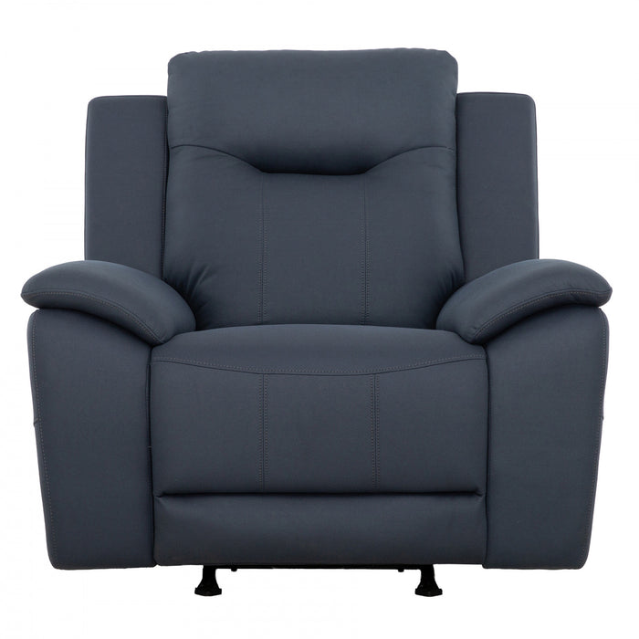 Fauteuil bercant inclinable electrique Sutton de 42 po rembourre - Bleu