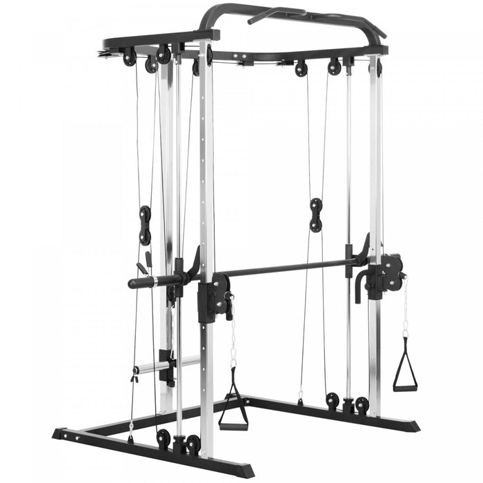 Soozier Machine Smith Avec Systeme De Croisement De Cables Support De Squat