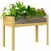 Outsunny Jardiniere surelevee d'exterieur en bois 43,3\" x 19,7\" x 31,5\"