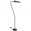 Lampe à pied Cassie de Dainolite avec fini noir mat et 1 ampoule incandescente
