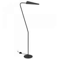 Lampe à pied Cassie de Dainolite avec fini noir mat et 1 ampoule incandescente