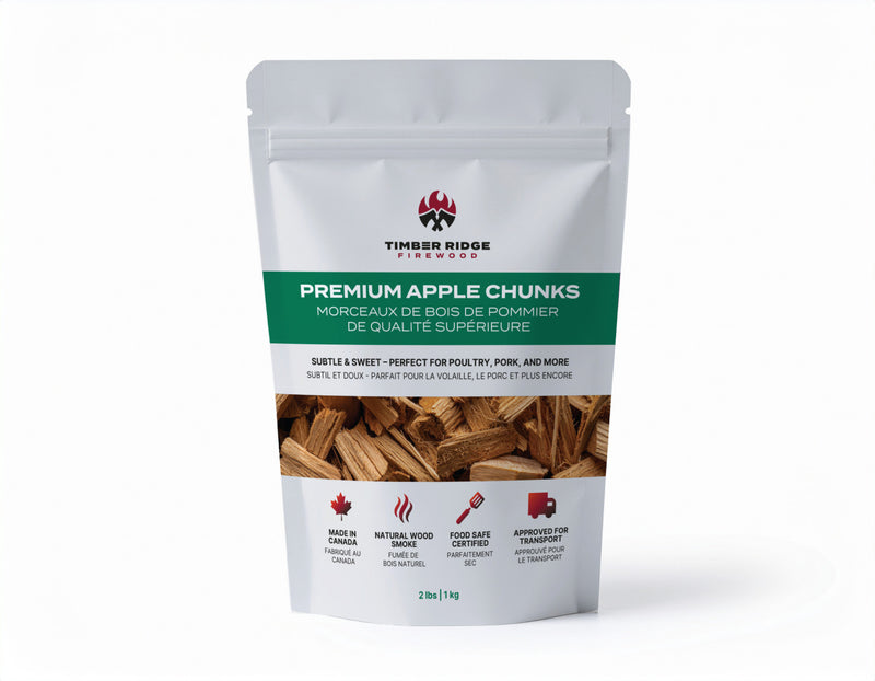 Sac refermable pour morceaux de bois de pommier