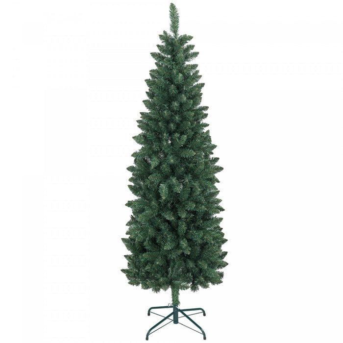Homcom Arbre De Noel Artificiel De 6pi De Haut Avec Base En Acier, Vert