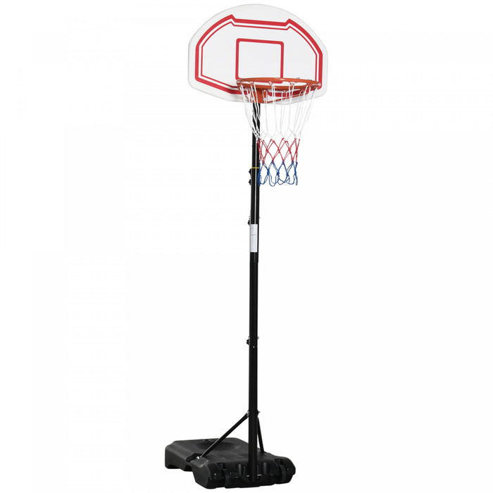 Soozier Panier De Basket De 7 A 8,5pi Avec Panneau Arriere De 27,5po, Blanc
