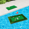Costway Rectangulaire Flottant Golf Vert Pour La Piscine Comprend Le Tapis De Golf Frappant 6 Balles De Golf