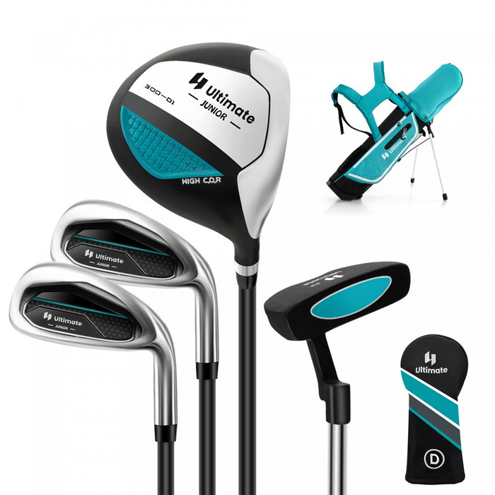 Ultimate Kids Golf Practice Set Junior Complete Golf Club Set Pour Enfants Ages De 8 A 10 Ans Bleu