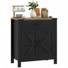 HOMCOM Buffet avec 1 tiroir, 1 armoire de rangement, Noir