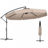 Costway Parasol suspendu deporte de 10 pieds, parasol cantilever de patio avec housse beige